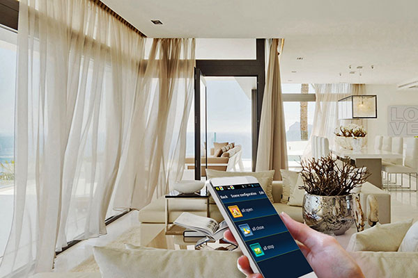 smart curtain with smart phone